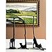 Stretching Cat Yoga Cast Iron Animal Paper Towel Holder Bath Tissue Toilet Roll Jewelry Organizer Free-Standing Bronze Rustic Decor 18-inch
