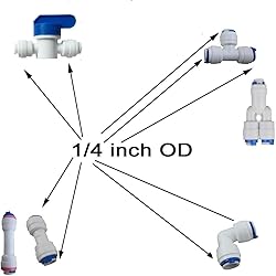Lemoy 1/4" OD Quick Connect Push In to Connect