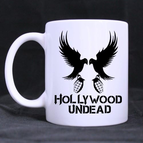LaHuo Hip Hop Band Hollywood Undead White Mug Coffee Tea Ceramic Mug Cup 11 OZ