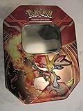 Empty Delphox Tin for Pokemon Trading Card Storage (Metallic, Two-Piece)