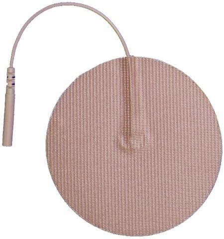 OTC Patients Choice Silver 2 Round Tan Tricot Electrodes 4/package by Balego USA
