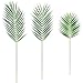 Supla 3 PCS 3 Size Artificial Areca Palm Tropical Leaves Stems Faux Plastic Palm Tree Leaves Faux Monstera Leaves Plastic Palm Leaf Greenery Floral Arrangement Hawaiian Luau Jungle Beach Wedding Party