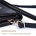 katloo Women Premium Vegan Leather Crossbody Bag Cellphone Wallet Purse with Shoulder Strap for iPhone X 8 7 Plus 6S/6 5S 5C Samsung Galaxy S8+ S7 S6 Edge S5 (Black)