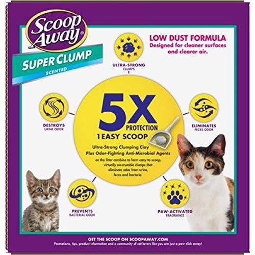 Scoop Away Unscented Super Clump Cat Litter (Pack of 4)