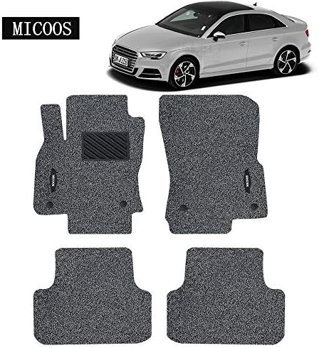Micoos 車用フロアマット カーペット Audi A3 全天候型 汚れ防止 店舗 14 に対応 高耐久フロアマットセット 防水
