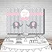 MEHOFOTO Cute Pink Princess Girl Baby Shower Banner Grey White Wave Photo Studio Backgrounds Elephant Love It's A Girl Party Backdrops Props for Photography 7x5ft