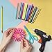 72 Count Hot Glue Sticks 12 ColorsMini Size 4