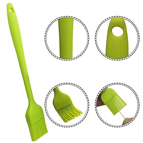 YuCool 5 Pack Silicone Basting Brush, Pastry&Basting Oil Brush with 2