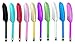 30pcs Feather Style Rubber Top Light Weight Smart Phone/Smart Tablet Stylus Styli, Color Randomly Assorted
