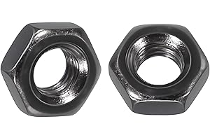 Kozelo 200pcs Hex Nuts - [M3-0.5mm] Carbon Steel (Grade 8) Hardware Metric Coarse Thread Metal Nuts for Precious Electronics 