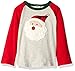 Mud Pie Boys' Toddler Holiday Christmas Santa Raglan T-Shirt