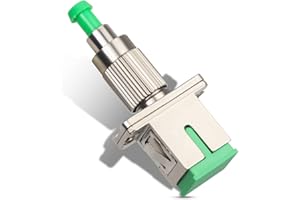 Duogalia FCAPC Male to SCAPC Female Fiber Optic Adapter SingleMode Connector Hybrid Optical Coupler, Flange-Type Adapter