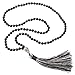 TamLyn Concepts 108 Hand Knotted Japa Mala Beads Rosary - Tassel Necklace - 6mm Semi Precious Natural Stones Prayer Beads for Meditation & Yoga - Energy Healing Gemstone Jewelry