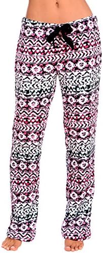 Body Candy Women's PJs Cozy Fleece Plush Pajama Pants (X-Large, Aztec Multi)
