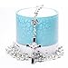 Crystal Rosary Beads 6mm Round Metal with 6pcs Metal Flowers And Cross