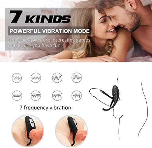 Men's Power Toy Strong Vibration Delay Ring Silicone Massage Ring Waterproof Suitable for Couples Resonance