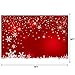 7x5ft Red Winter Photography Backdrops Customized Snowflake Photo Studio Background Props Christmas