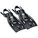 TUSA Sport Long Blade Snorkel Fins, Large, Black (UF-21-BK-L)