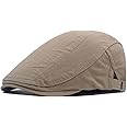 Qianuer Newsboy Hats Adjustable Ivy Flat Cap Gatsby Cabbie Driving Beret for Men Women