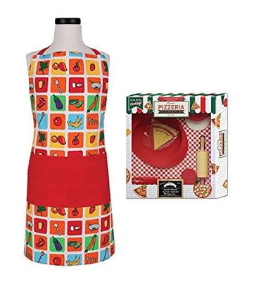 Child's Apron and Pizza Making Set for Boys and Girls