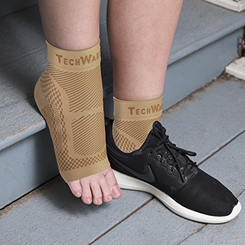 TechWare Pro Ankle Brace Compression Sleeve Relieves Achilles