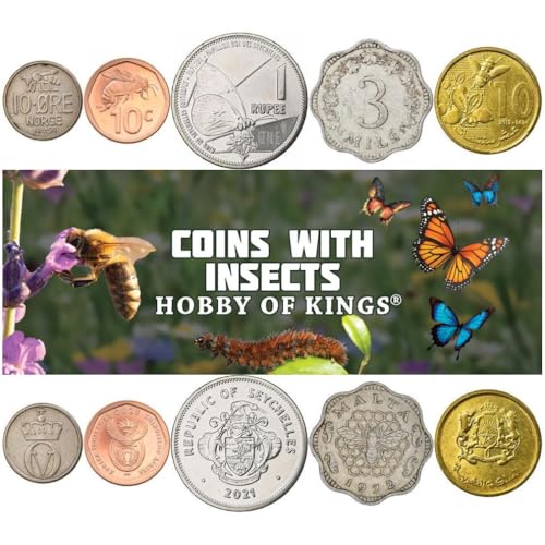 5 Insect Coins