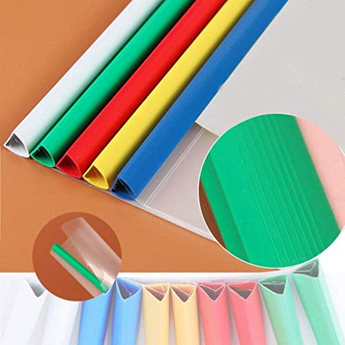 image for Louise Maelys 10 Pcs A4 Plastic File Folder Sliding Bar Report Covers,