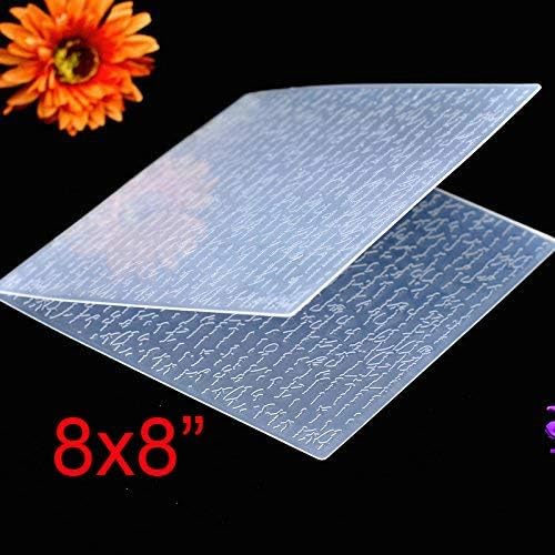 Kwan Crafts Large Size Letters Plastic Embossing Folders for Card Making Scrapbooking and Other Paper Crafts, 19.8x19.8cm - Image 3
