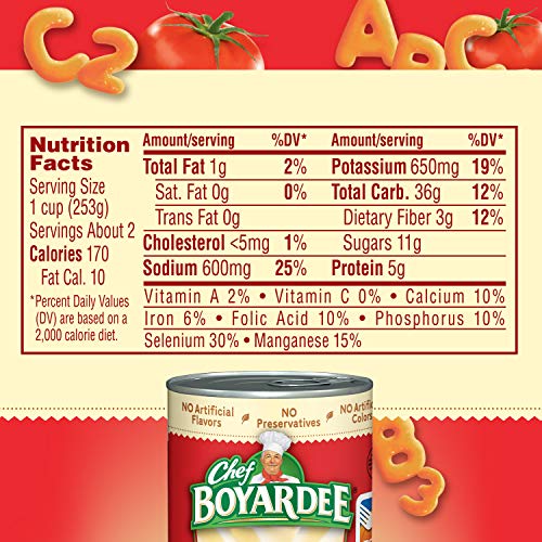 Chef Boyardee Mini ABC's and 123's, 15 oz, 12 Pack | Pricepulse