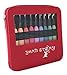 Lighted Crochet Hooks with Case - Value Pack 9/pkg Set with Bonus Lighted Seam Ripper - LED Lite Hooks - Ergonomic Needles for Arthritic Hands - Set of 9 Hooks Size 2,5mm to 6,5mm (Red)