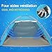 G4Free XL Pop Up Beach Tent 4-5 Person, Portable Automatic Beach Tent Instant Easy Outdoor Cabana for Family Adults(Lake Blue)