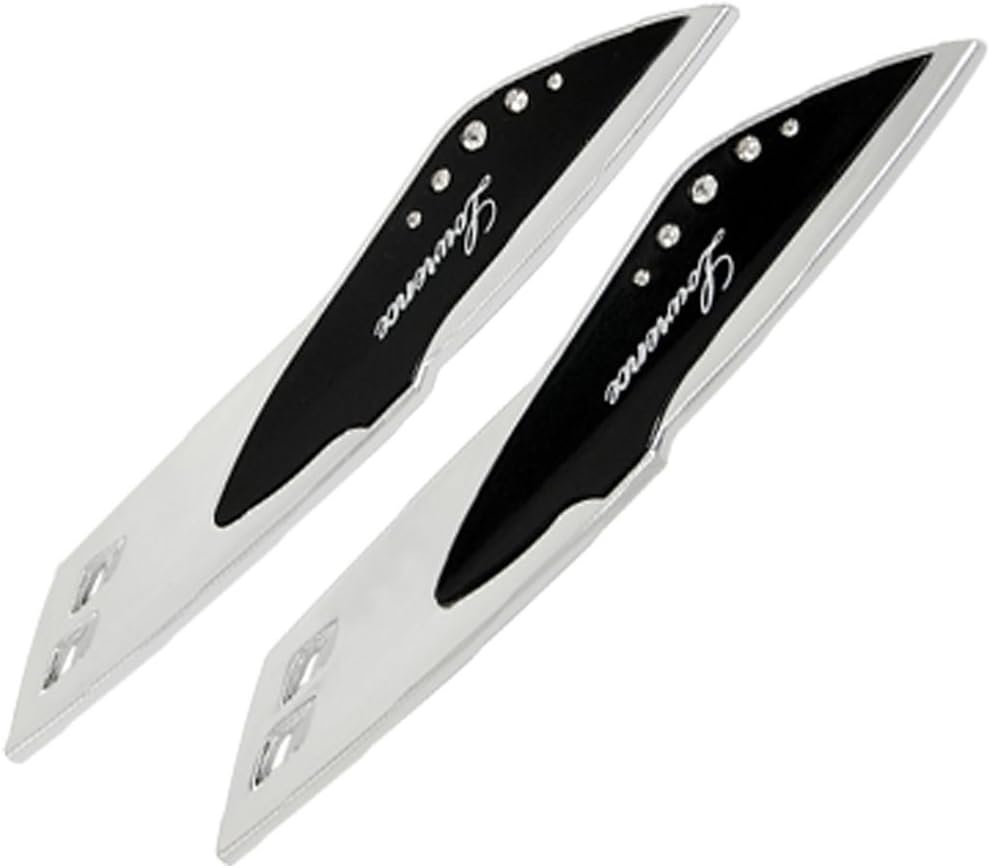 sourcing map 2pcs Universal Car Automotive Front Windscreen Wiper Spoiler, Silver Tone and Black