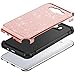 BENTOBEN Galaxy J7 2016 Case, Galaxy J7 J710 Case, Glitter 2 in 1 Luxury Bling Hybrid Hard PC Sparkly Shiny Faux Leather Chrome Shockproof Protective Case for Samsung Galaxy J7 J710 (2016), Rose Gold