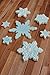 R&M International Snowflake Cookie Cutters, Assorted Sizes, 7-Piece Set, Blue