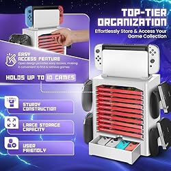 TNP Switch Organizer Station Game Storage Tower