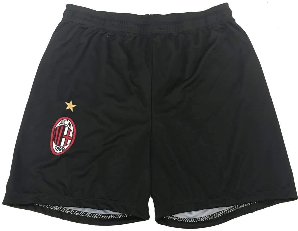 Official Milan Replica Shorts - Adult Men’s Children’s (12 Years) - Black