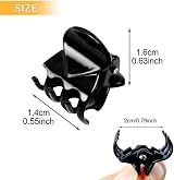 Hanyousheng 30Pcs Mini Hair Clamps Non-slip Barrette Clip Black Brown view 2