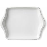 White Rectangular Ceramic Baking Dish, 370ml Oven Safe Bakeware | 370ml capacity, compact rectangular design, oven and microwave safe, dishwasher friendly, lead and cadmium-free porcelain