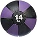 Amazon Basics Workout Fitness Exercise Weighted Medicine Ball - 14 Pounds, Purple and Black