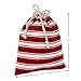 Hallmark Drawstring Christmas Gift Bag Set (2 Fabric Bags with Drawstrings; 1 Medium 10
