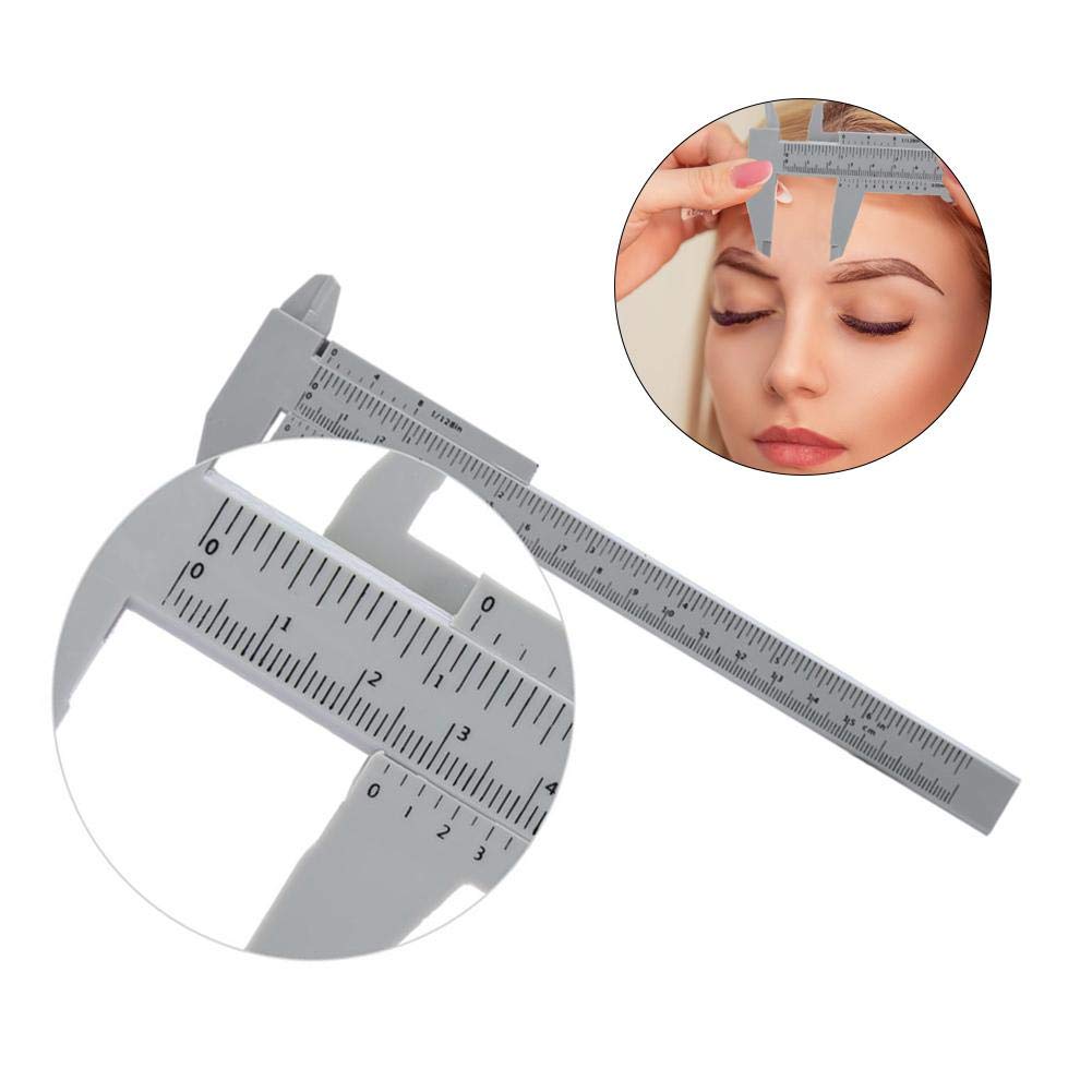 Semme Vernier Caliper Tattoo sopracciglio Righello 2pcs 150mm plastica sopracciglio Tatuaggio