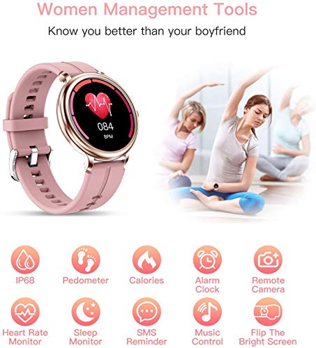 ایگرد | قیمت و خرید Catshin Smart Watch for Android Phones,Fitness  Tracker,Fitness Watch IP68 Waterproof Bluetooth,Heart Rate Monitor Watch  Compatible Samsung iPhone,Smart Watch for Women for Android