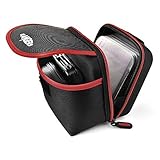 Rangers Extra-large Storage Space Lens Filter Pouch for Round or Square Filters, includes 12 Filter Protective Sleeves and Carabiner, Durable design, Black