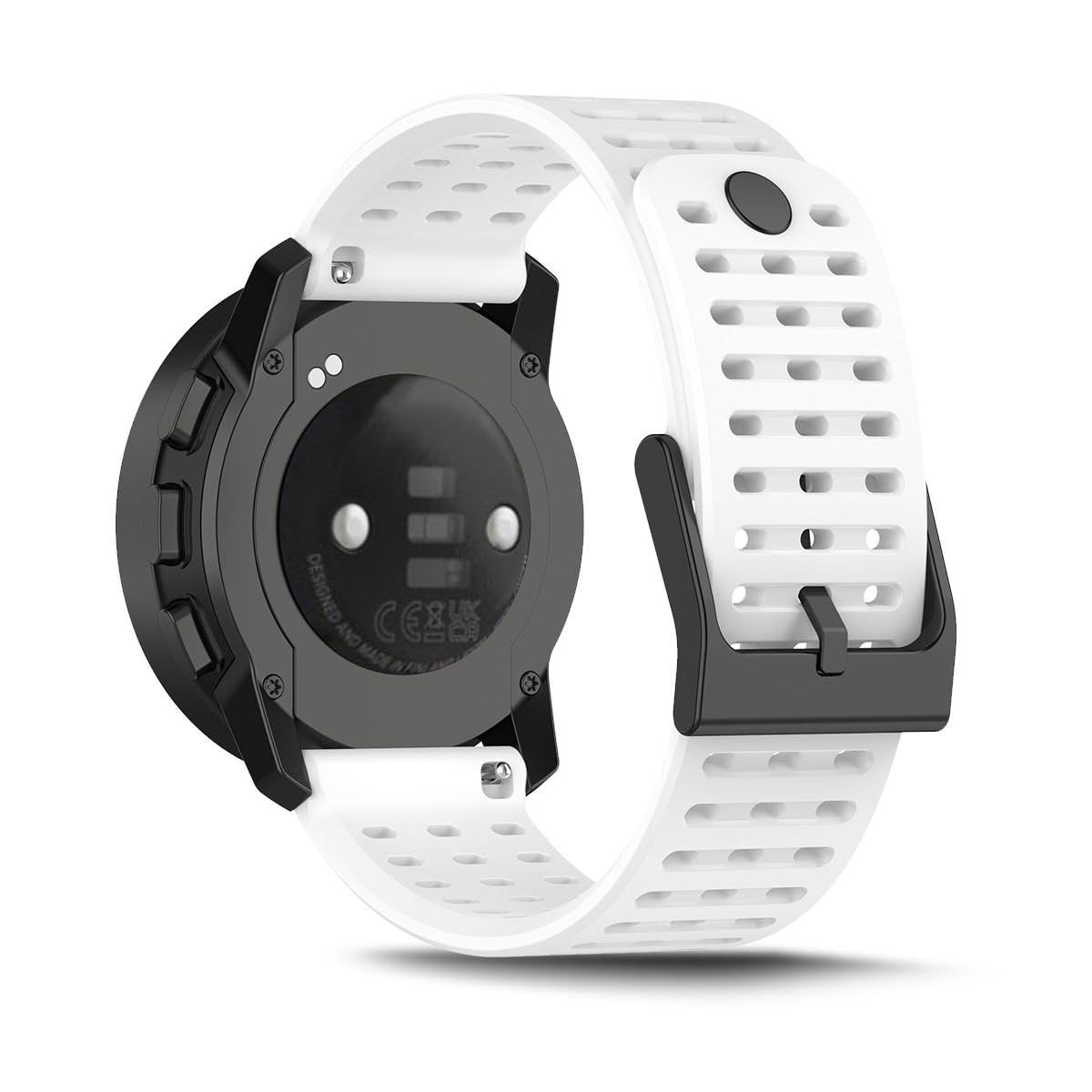 SeaFicco Watchband Compatible for Suunto Vertical, 22MM Silicone Watch Strap Quick Release Band Compatible with Suunto Vertical 2/9 Peak Pro /9 Peak /5 Peak/Race 2 /Race S/Race (White)