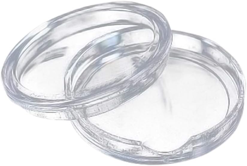 qingsb Coin Cases Transparent Coin Capsule Boxes 18mm to 50mm 10Pcs 30mm