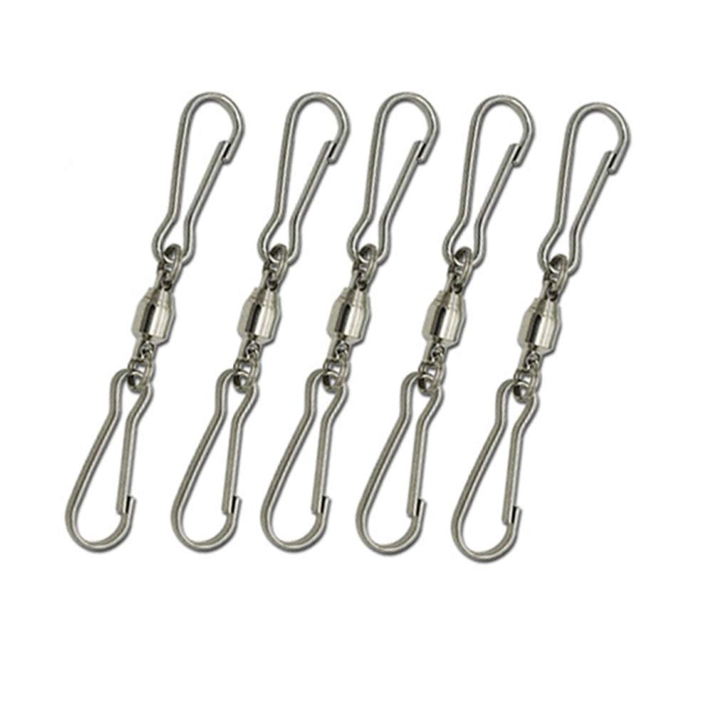 Supvox Swivel Hooks for Hanging Plants Wind Spinner Wind Chimes Crystal Twisters Flower Pots Bird House Outdoor Ornament Hooks 5pcs