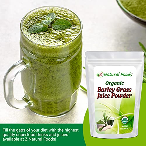 Organic Barley Grass Juice Powder 1 lb Amazing Green Superfood Perfect For Smoothies, Drinks