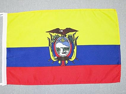 AZ FLAG Bandera de Ecuador 45x30cm - BANDERINA ECUATORIANA 30 x 45 ...