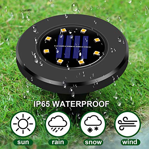 Wilktop Solar Lamp Vloerlamp Zwart Tuin Solar Tuin Solar Lampen Solar Lampen Buiten Waterdicht IP65 Buitenverlichting… - Afbeelding 3