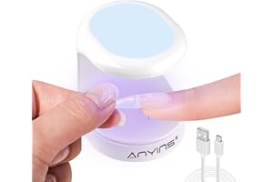 ANYINS Mini UV Light for Gel Nails, UV Light for Nails Nail Lamp Portable UV Nail Lamp 16W UV Lamp Professional UV Lamp for Gel Nails Innovative Nail Dryer for Nail Art